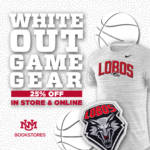 White out Game Day Friday Sale  - UNM Bookstores